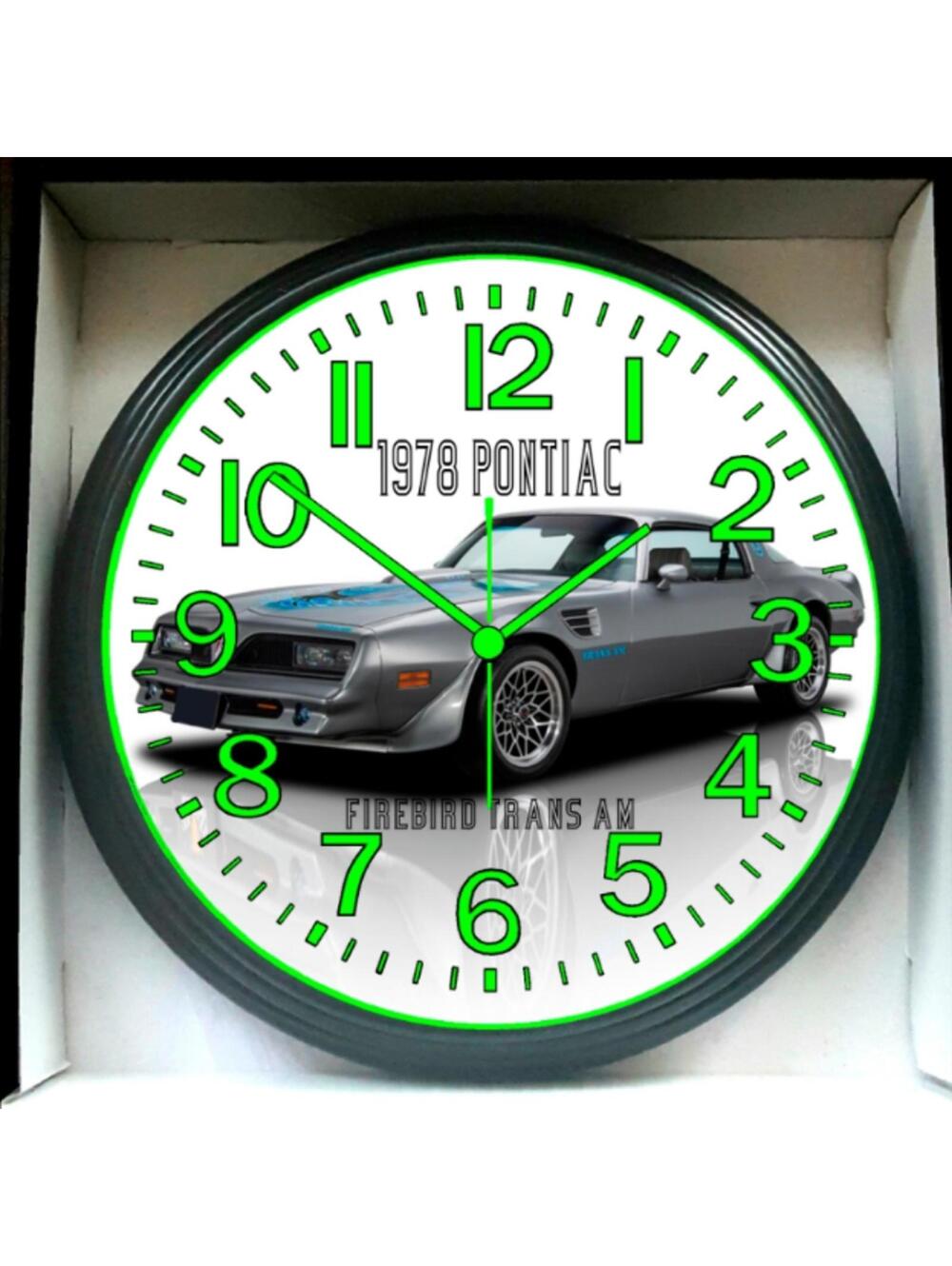 1978 Pontiac Firebird Trans AM Glow In The Dark Wall Clock New!